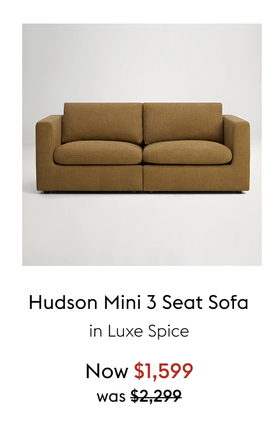 Hudson Mini 3 Seat Sofa