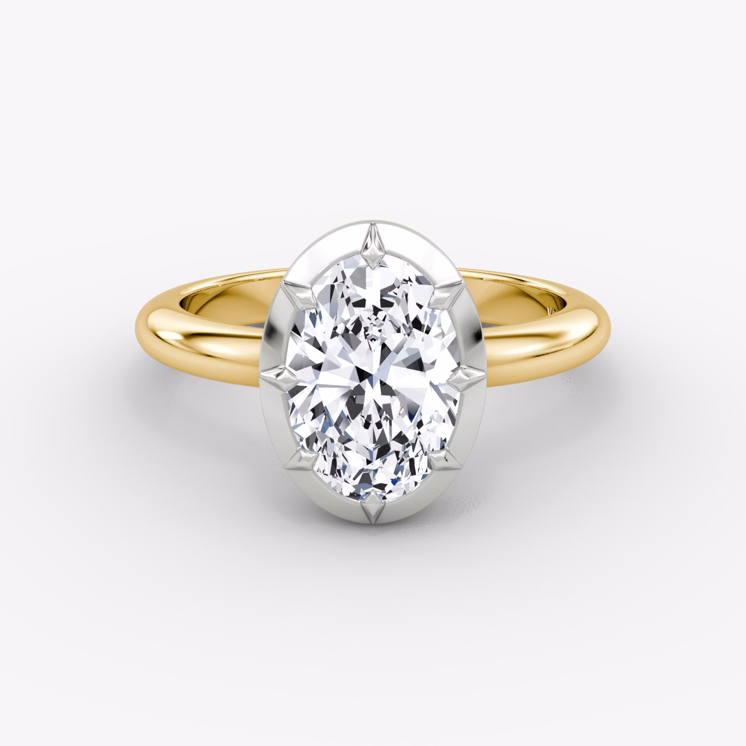 Georgian Oval YG /Plat