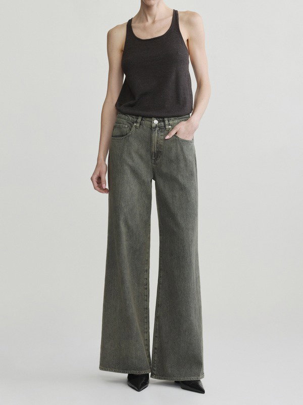 Alex Baggy Wide Leg — Character Green Aura