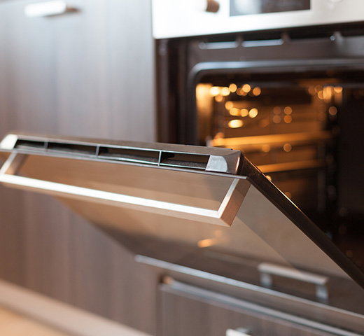 An oven door