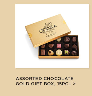 Assorted Chocolate Gold Gift Box, 15pc.