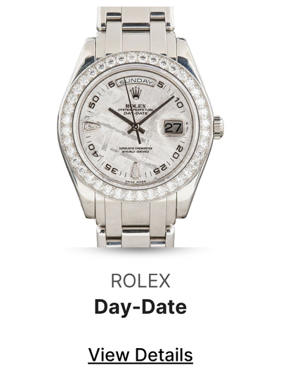 Pre-Owned Rolex Day-Date Masterpiece Platinum 18946 Meteorite Dial
