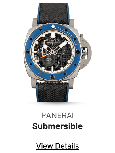 Pre-Owned Skeleton Dial Panerai Submersible GMT Ref PAM01495 Titanium