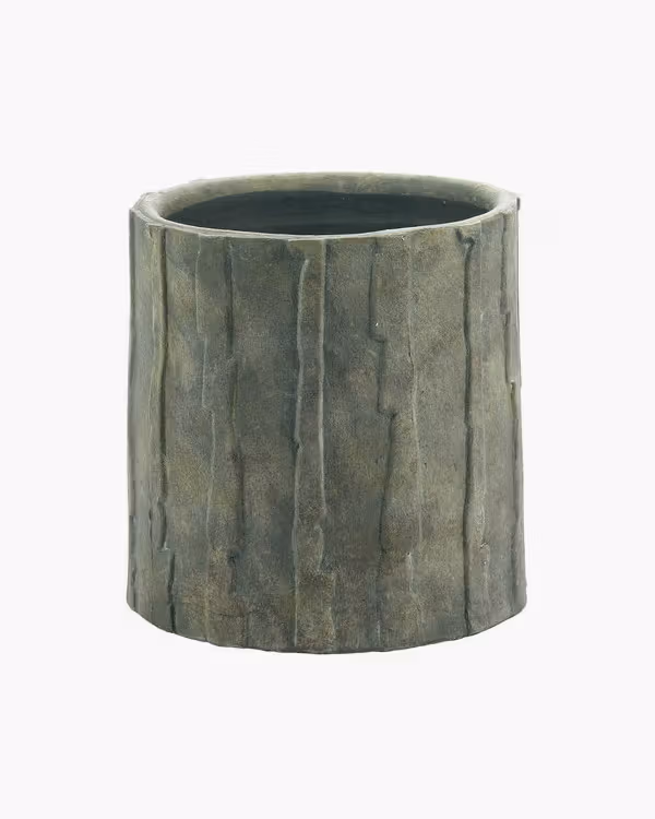 Vaso da fiori Rift 03, M, verde scuro