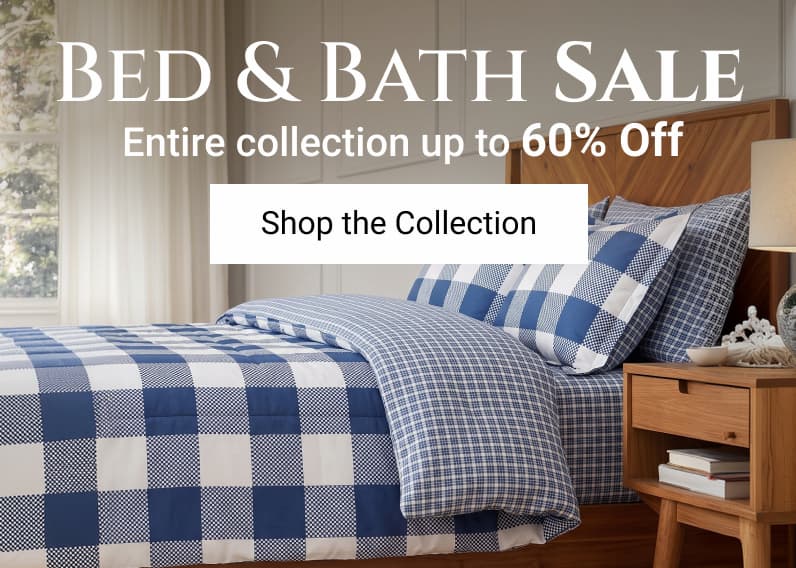 Bed & bath sale up to 60% off