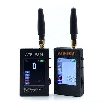 ATR-FSM Handheld Field Strength Meter 0.5MHz-5GHz +50dBm ~ -70dBm Gain Attenuation Switch Portable Electromagnetic Signal Test