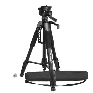 Huepar TPD14A 56-Inch Laser Level Tripod for Camera 44.1lb Load Capacity Aluminum with 3-Way Pan Head 1/4