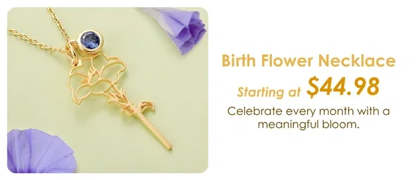 Birth Flower Necklace