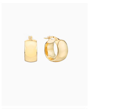 Icons Mini Yellow Gold Hoop Earrings