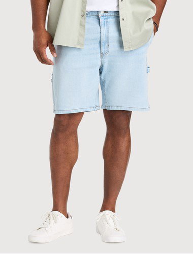 Relaxed-Fit Carpenter Denim Shorts