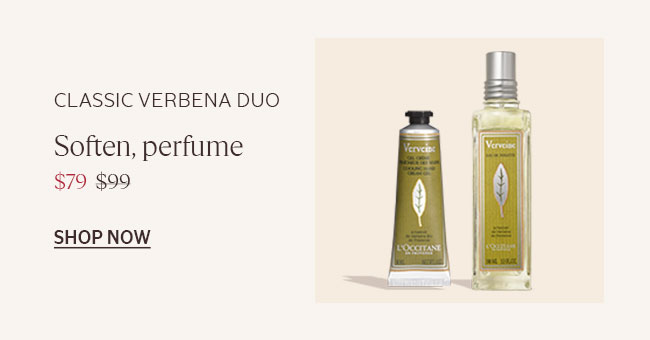 CLASSIC VERBENA DUO | SOFTEN, PERFUME | $79 INSTEAD OF $99 | SHOP NOW