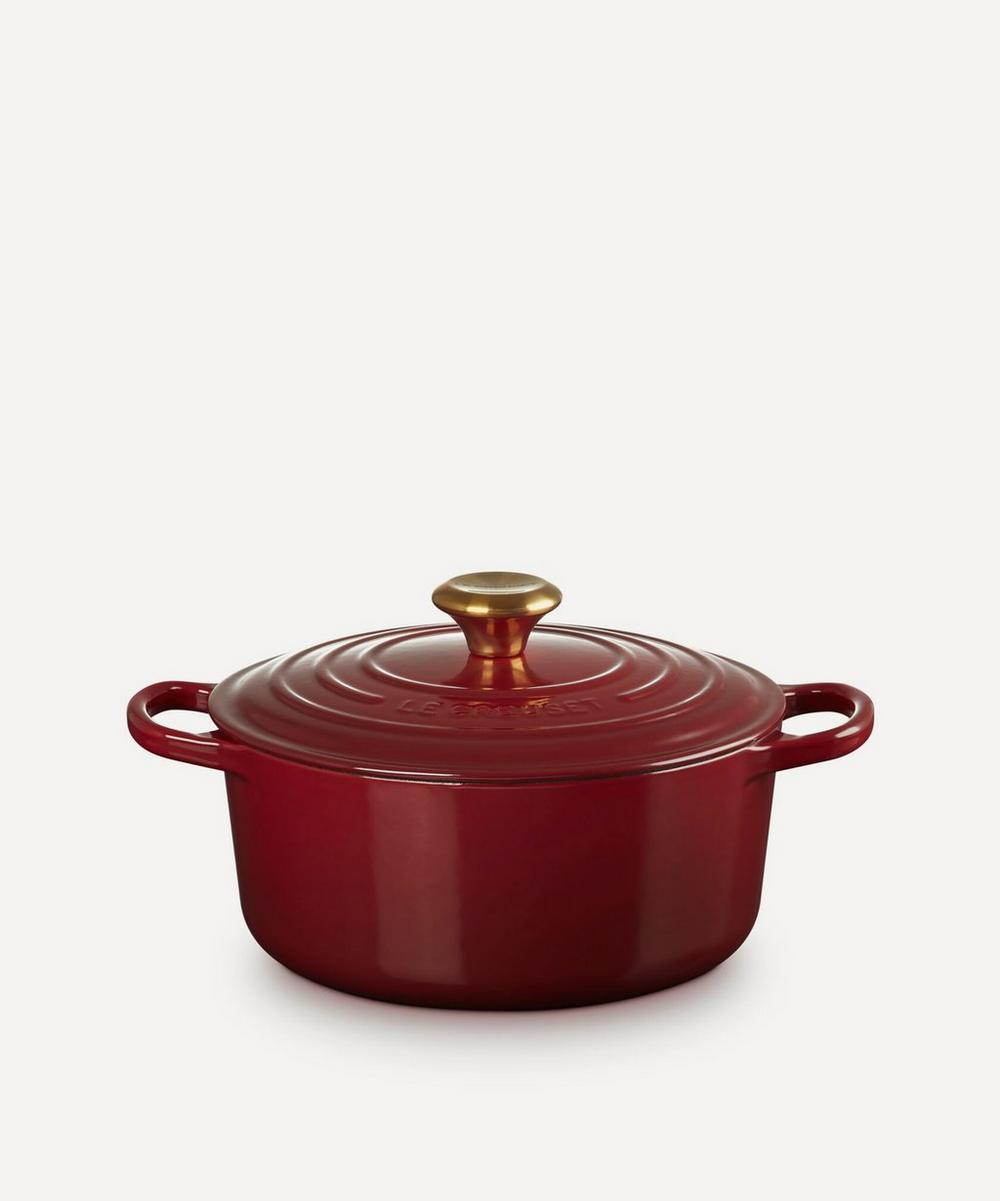 Le Creuset Signature Cast Iron 24cm Round Casserole in Garnet