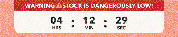 Warning Stock is Dangeroushly Low!