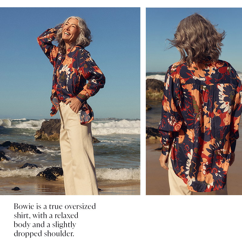Shop Bowie Oversized Shirt in Wildwood