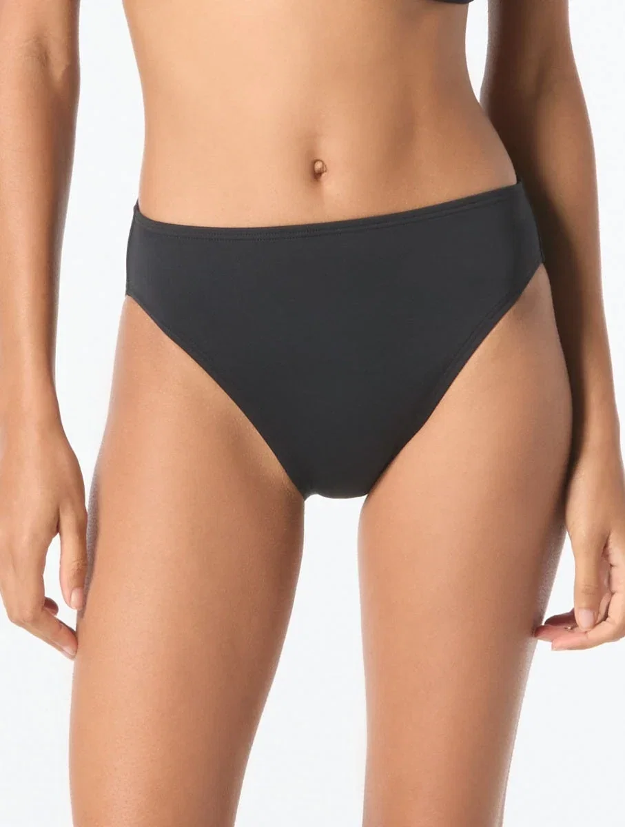 Image of MICHAEL Michael Kors High Leg Bikini Bottom - Solids
