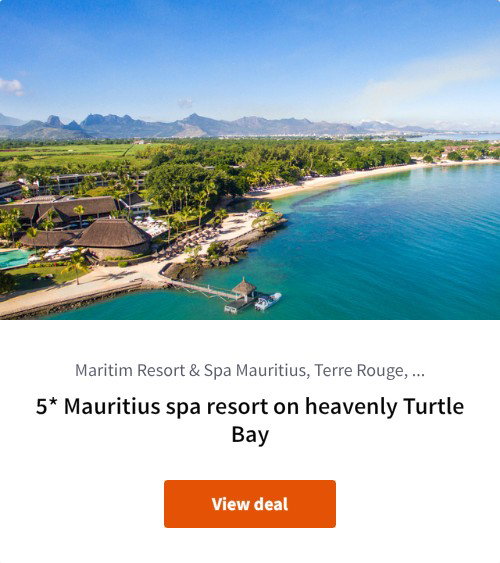 5* Mauritius spa resort on heavenly Turtle Bay