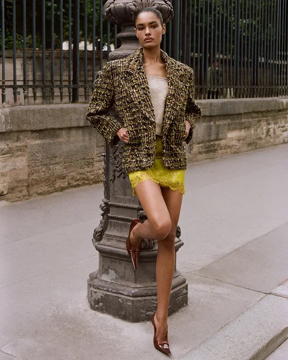 ANA wears SAINT LAURENT