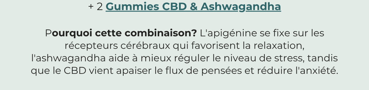 Take 2 CBD Ashwagandha gummies 30-60 minutes before bed