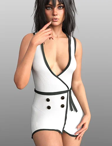 X-Fashion Monaco Dress for Genesis 9 and 8 Female