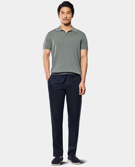 Dark Sage Premium Knit Polo Shirt
