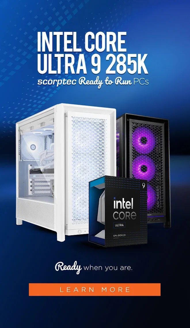 READY TO RUN Intel Core Ultra 9 285K RTR PCs