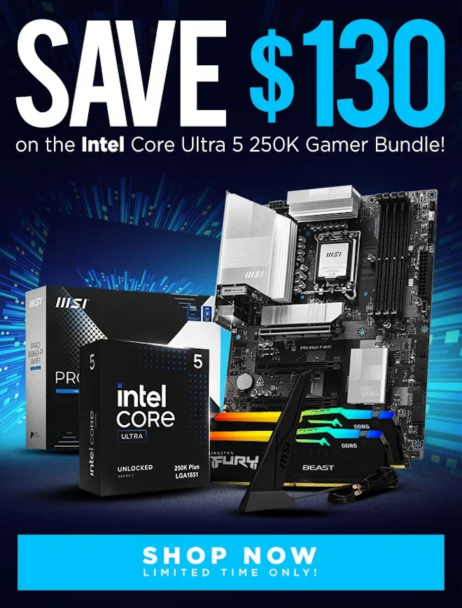 SAVE Intel 250K Gamer Bundle