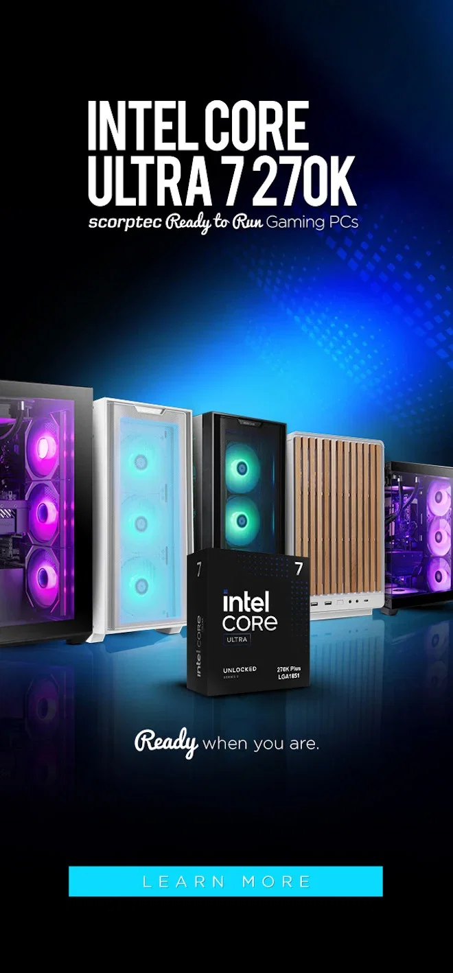 READY TO RUN Intel Core Ultra 7 270K RTR Gaming PCs