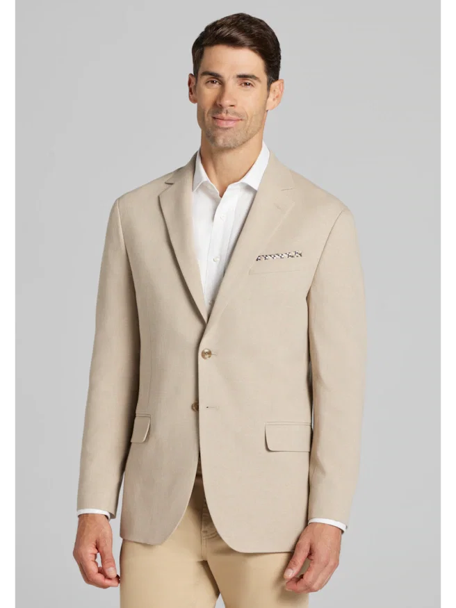 Jos. A. Bank Tailored Comfort Stretch Fit Linen Blend  Sportcoat