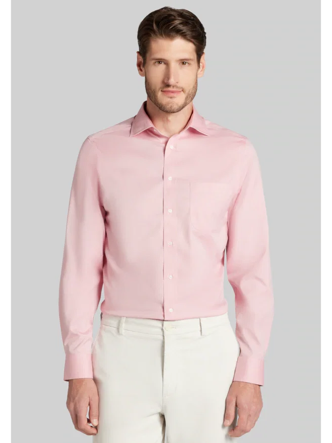 Traveler® Collection Slim Fit Spread Collar Dress Shirt