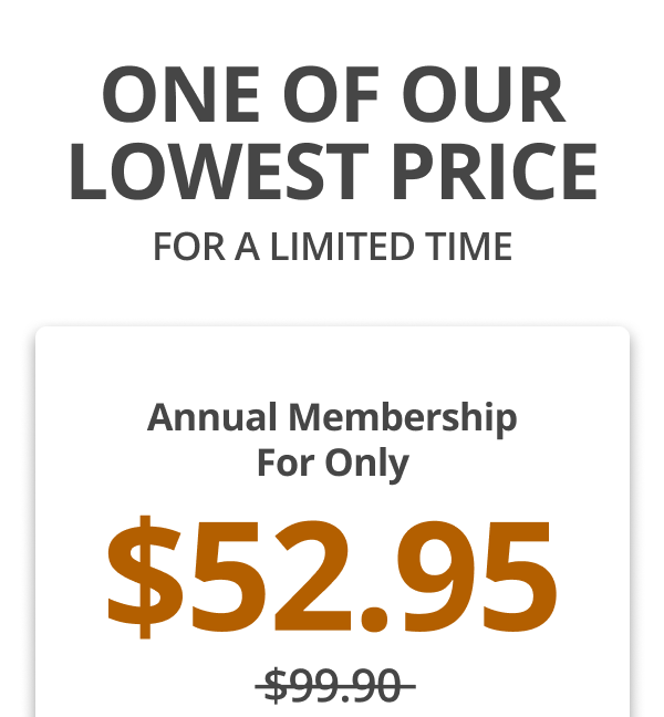 ONE OF OUR LOWEST PRICE FOR A LIMITED TIME