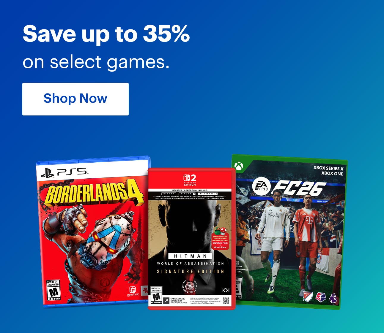Save up to 35% on select games. Shop now