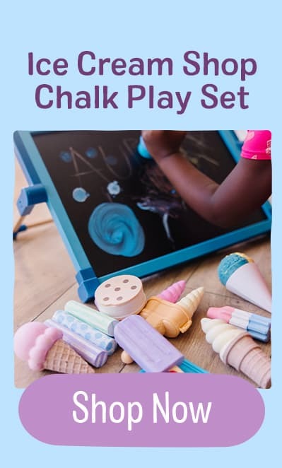Ice Cream Shop Chalk Play Set