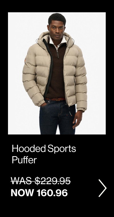 Hooded Sports Puffer Jacket