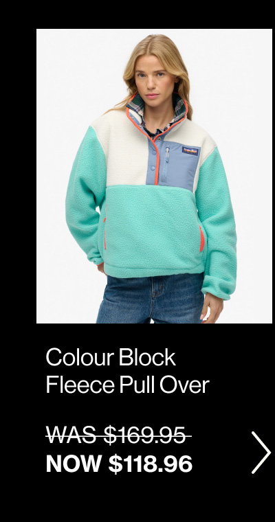 Colour Block Fleece Pull Over