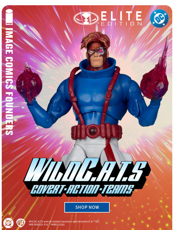 WildC.A.T.S Covert Action Teams SHOP NOW McFarlane Elite Edition DC Image Comics Founders 