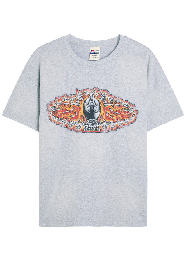 CHEW FOREVER Static printed cotton T-shirt