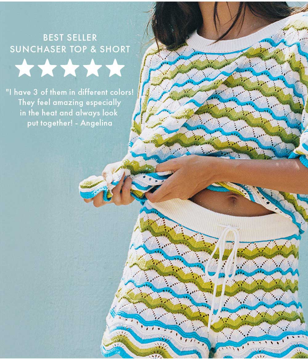 Shop the best-selling Sunchaser top and Short