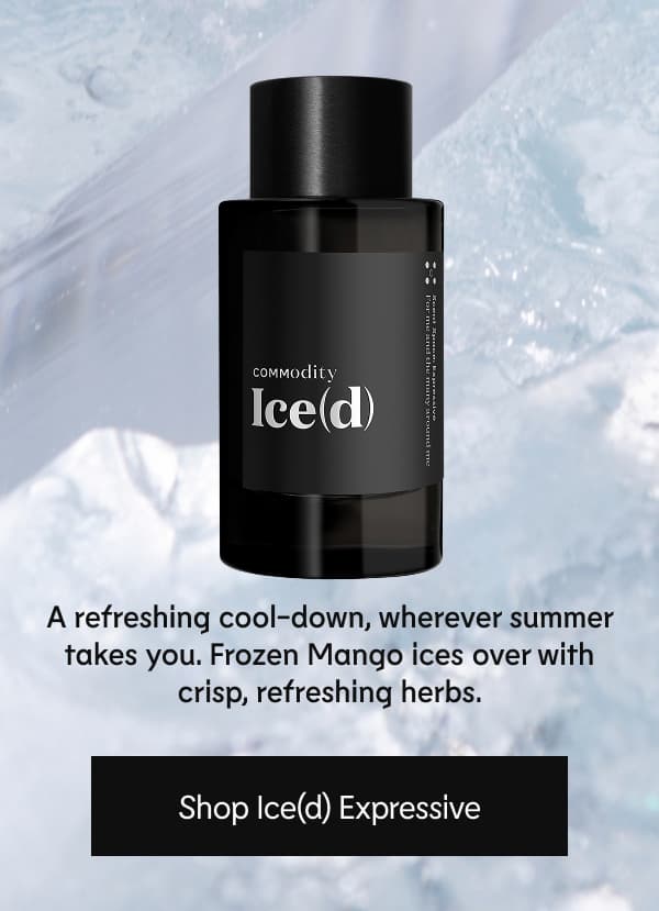 A refreshing cool-down, wherever summer takes you. Frozen Mango ices over with crisp, refreshing herbs. Shop Ice(d) Expressive