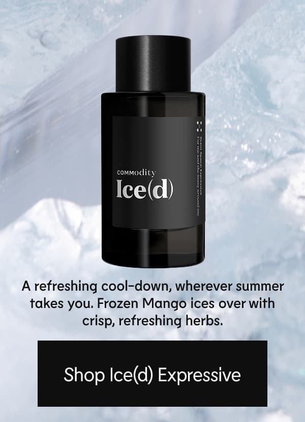 A refreshing cool-down, wherever summer takes you. Frozen Mango ices over with crisp, refreshing herbs. Shop Ice(d) Expressive