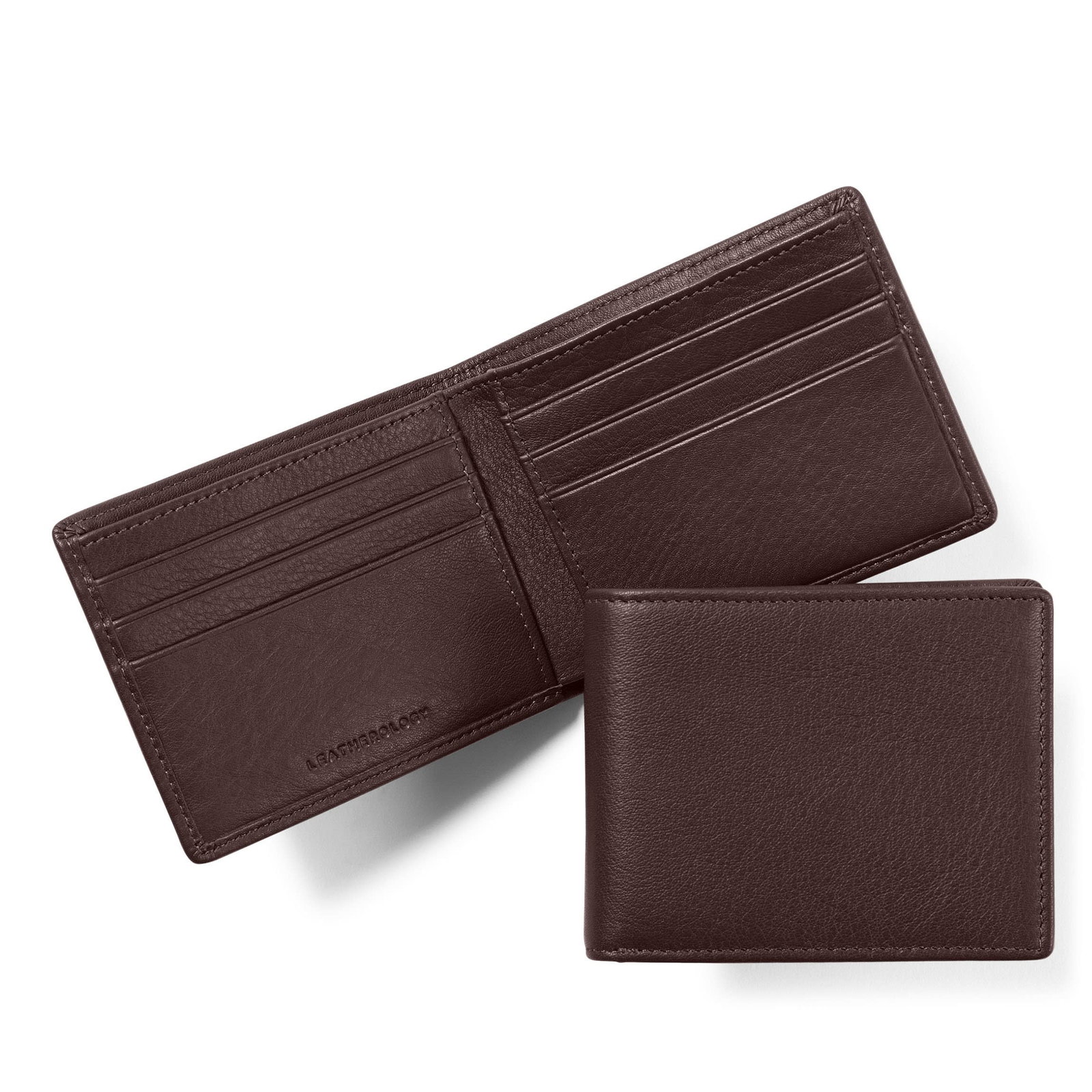 Image of Thin Bifold Wallet RFID Brown