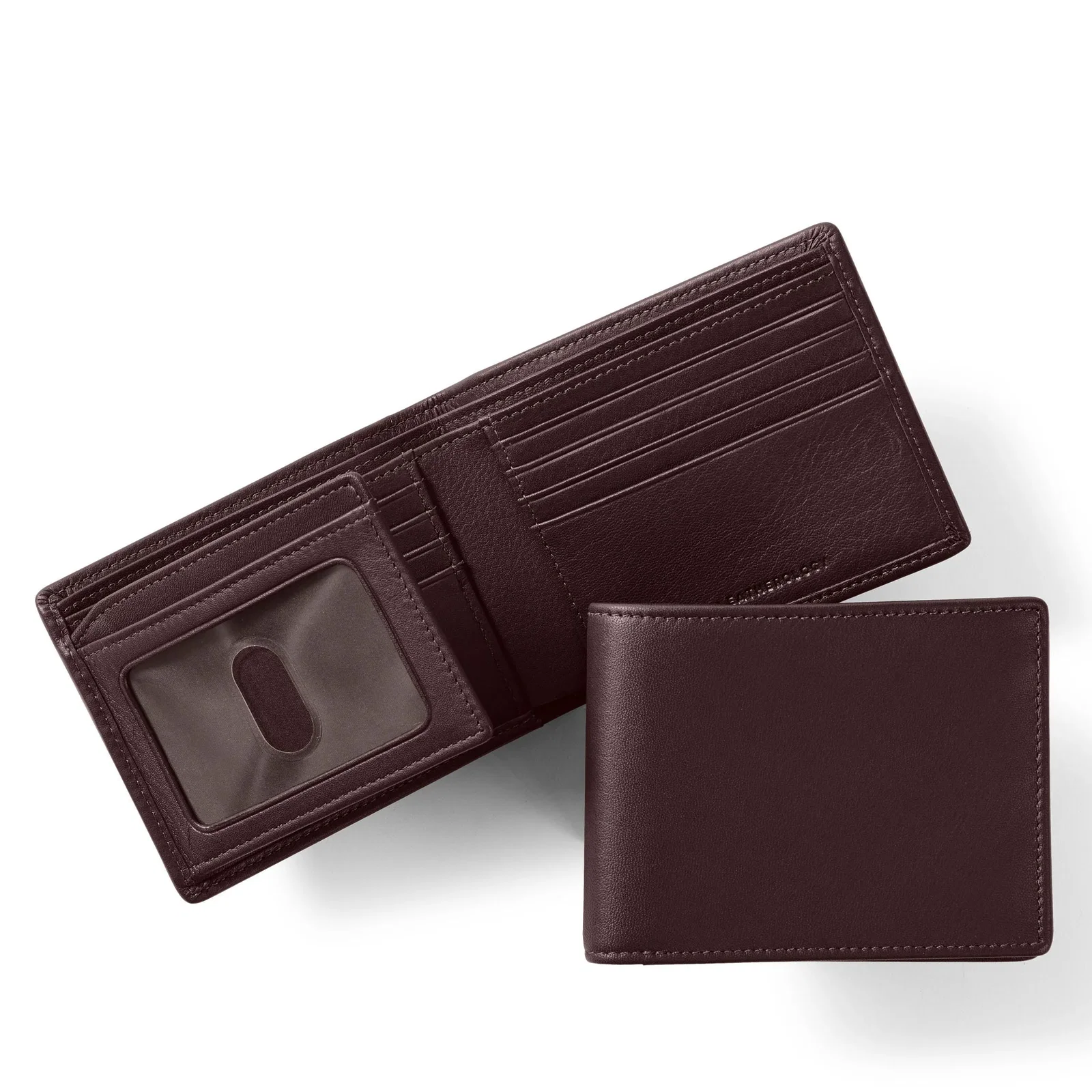 Image of Bifold Wallet with Flap Brown