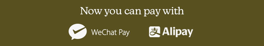 now you can pay with WeChat Pay & Alipay