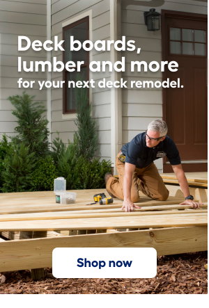 Deck boards, lumber and more for your next deck remodel.