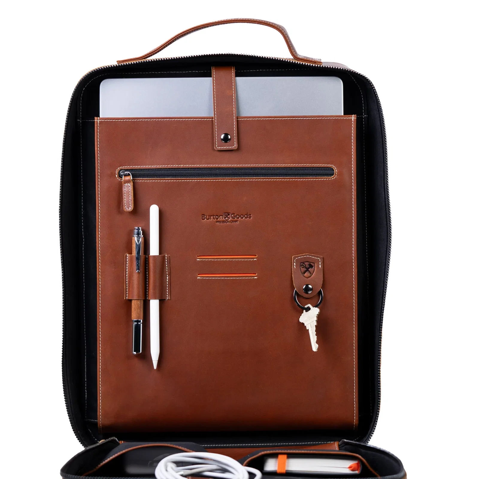 Modern Leather Laptop Backpack