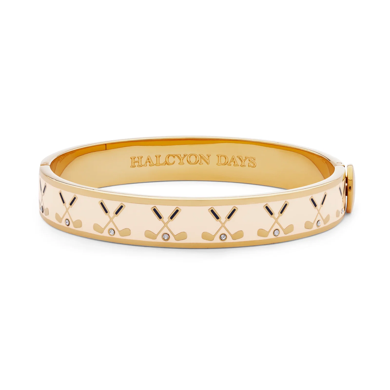 Image of Golf Club Cream & Gold Bangle