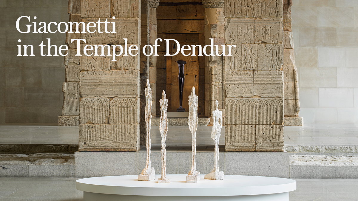 Giacometti in the Temple of Dendur