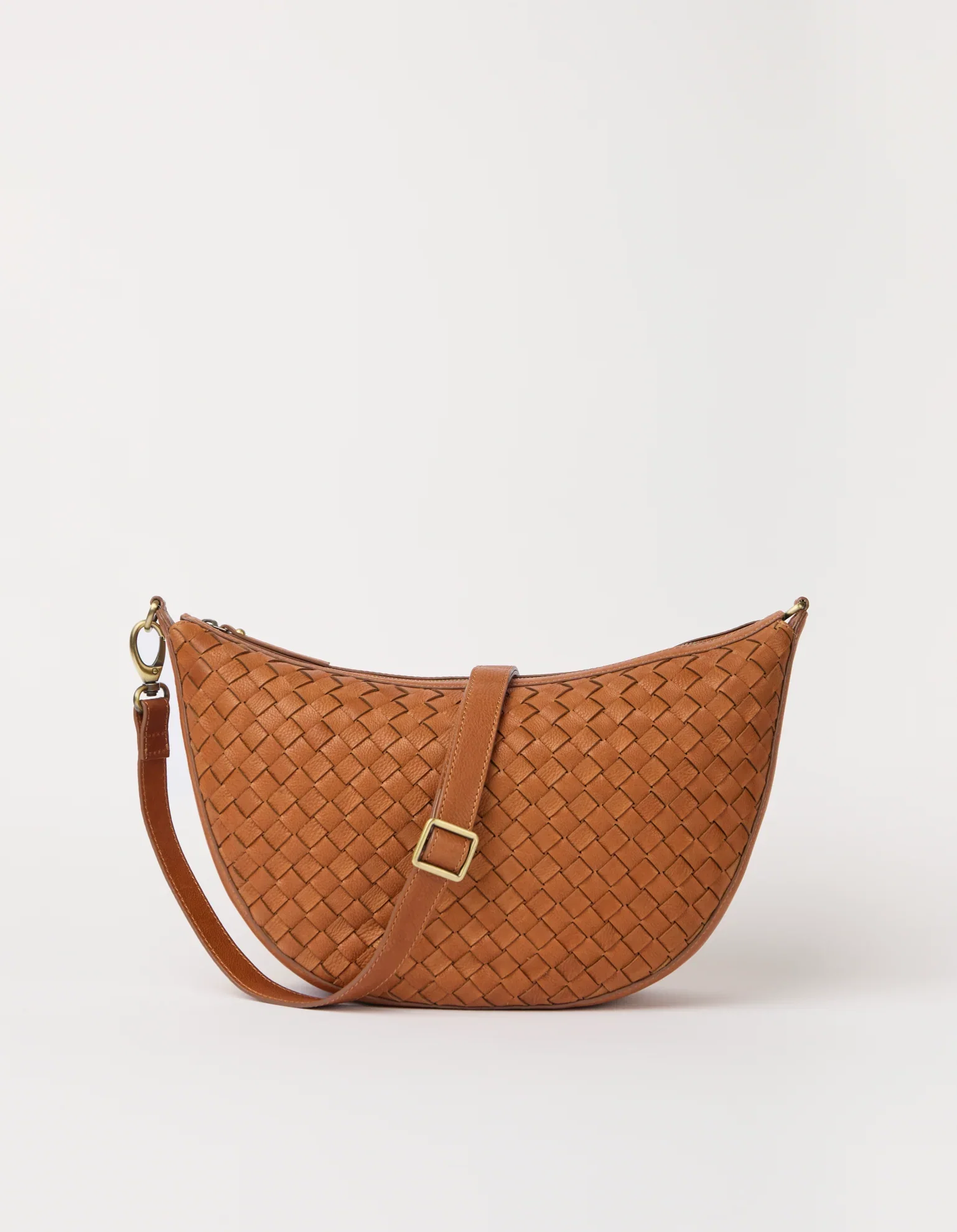 Image of Leo Maxi - Wild Oak Woven Soft Grain Leather