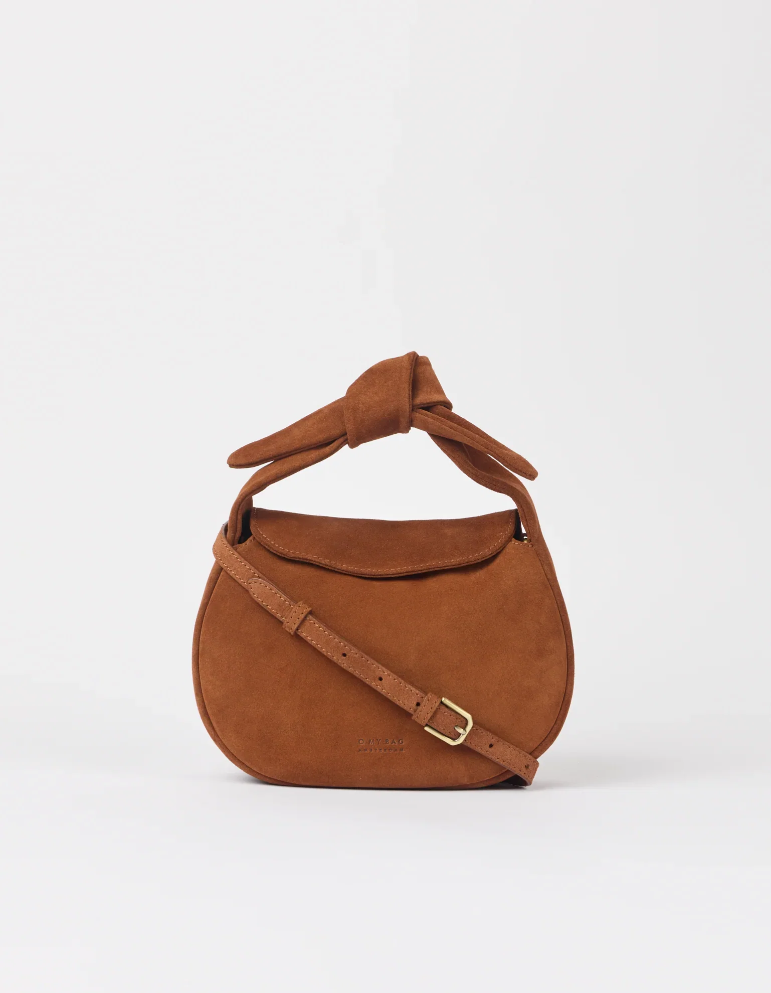 Image of Coco Croissant - Cognac Suède with Classic Leather