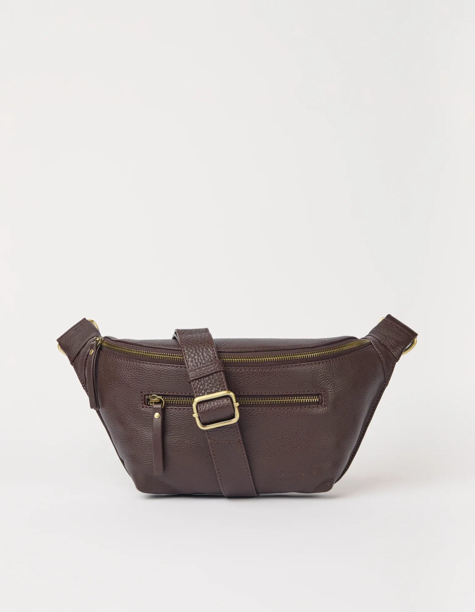 Image of Drew Bum Bag - Chocolate Soft Grain Leather