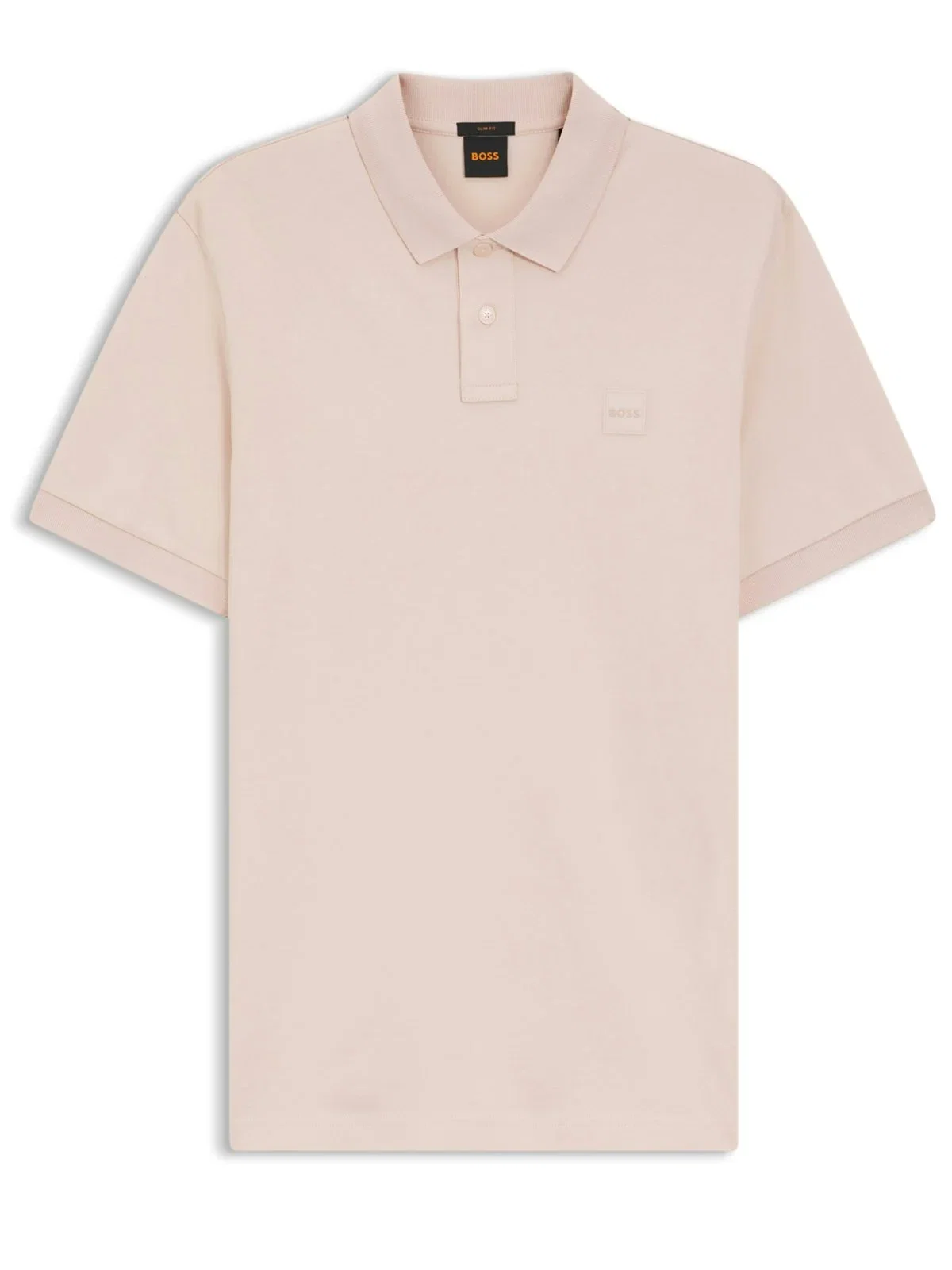 Lightweight stretch pique polo shirt with logo emblem